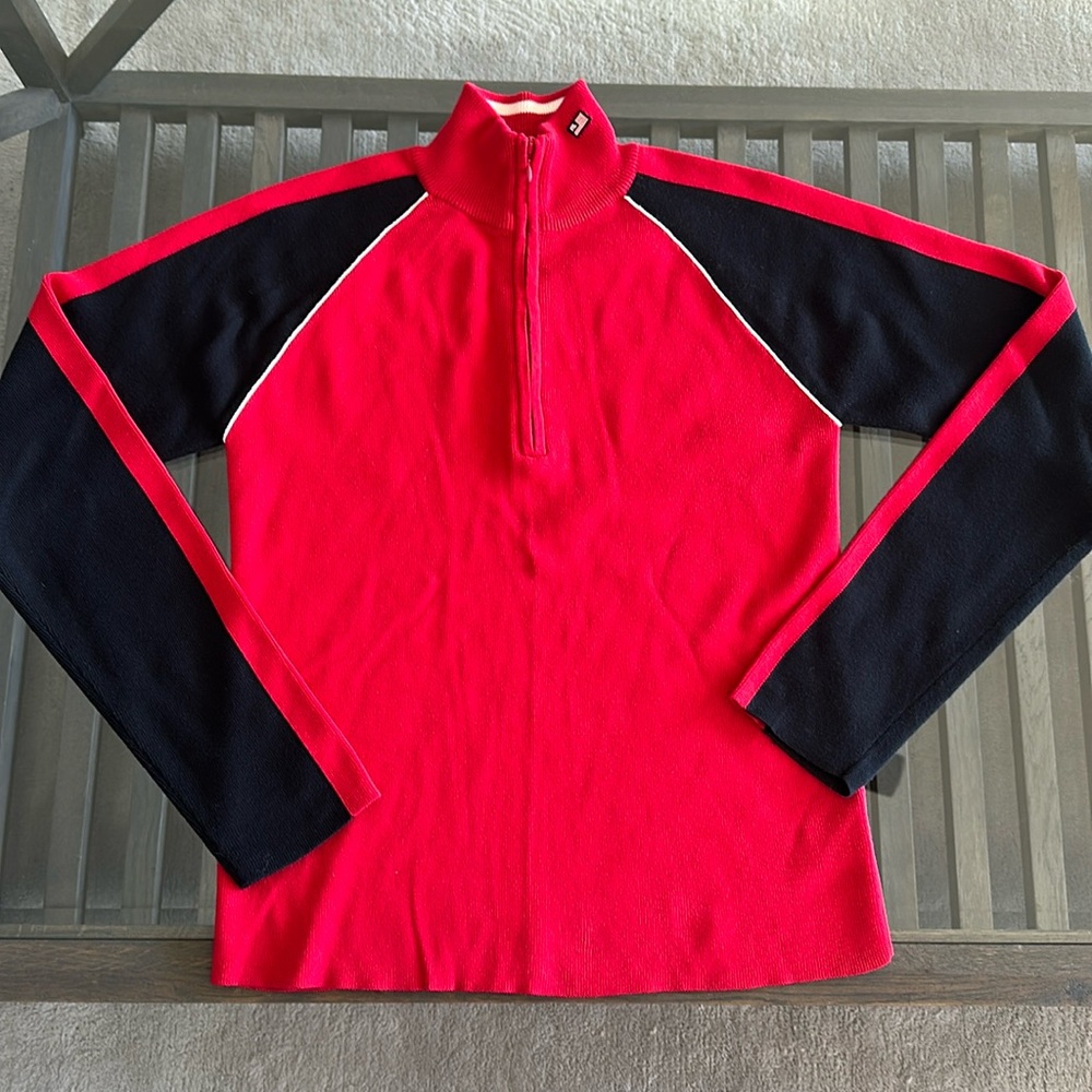 RALPH LAUREN Size L/XL~POLO JEANS CO. KNIT FALL SKI WINTER SWEATER~HALF ZIP TOP